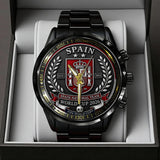 Spain National Team 2026 FIFA World Cup Champions Black Stainless Steel Watch - TANTN24401
