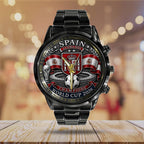 Spain National Team 2026 FIFA World Cup Champions Black Stainless Steel Watch - TANTN24402