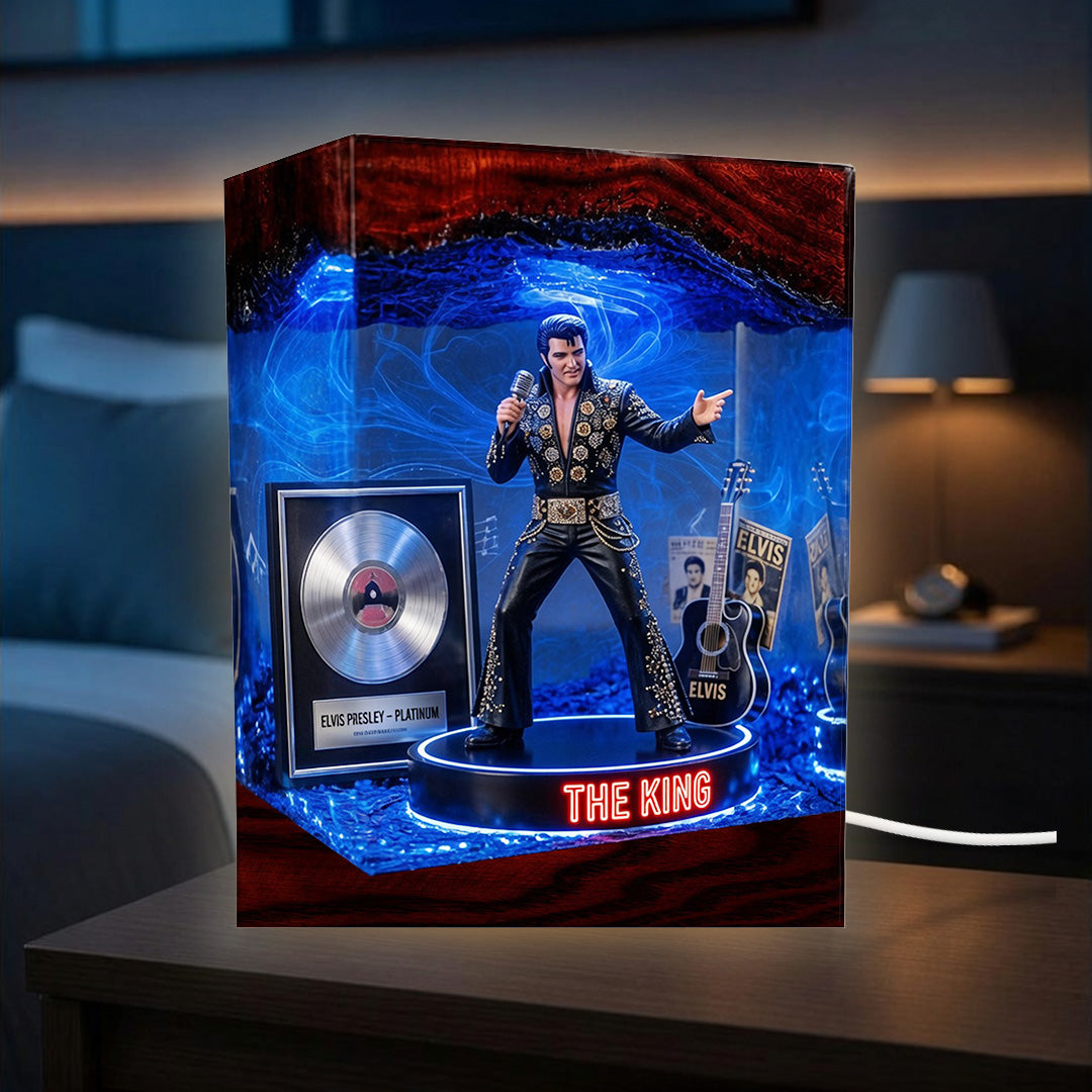 Elvis Presley Custom Shape Acrylic Light Box – TANTN24405