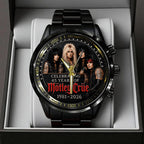 Mötley Crüe 45 Years Anniversary Black Stainless Steel Watch - TANTN24551