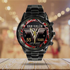 Van Halen 55 Years Anniversary Black Stainless Steel Watch - TANTN24558