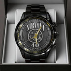 Nirvana 40th Anniversary Black Stainless Steel Watch - TANTN24641