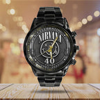Nirvana 40th Anniversary Black Stainless Steel Watch - TANTN24641