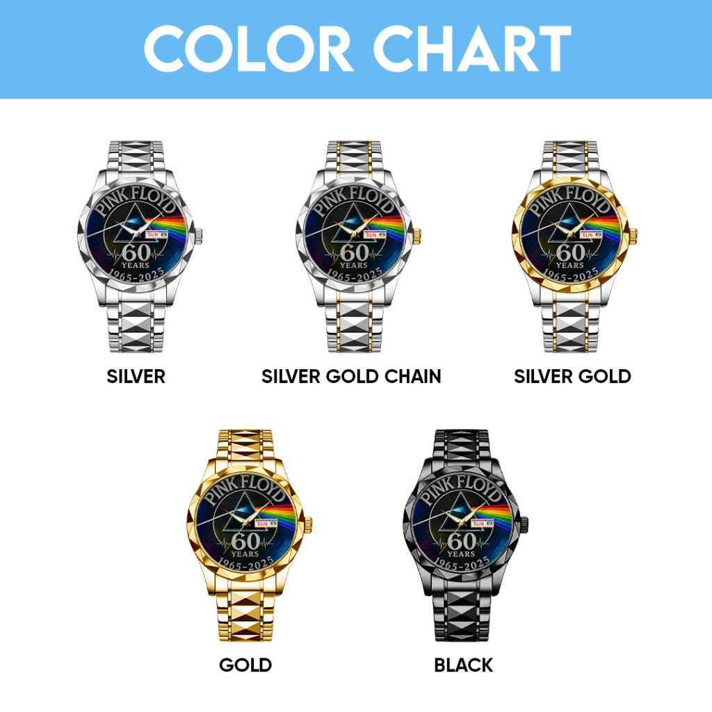 Pink Floyd 60th Anniversary Alloy Luxury Quartz Watch - TANTN24643