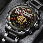 No Doubt 40th Anniversary Black Stainless Steel Watch - TANTN24667