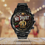 No Doubt 40th Anniversary Black Stainless Steel Watch - TANTN24667