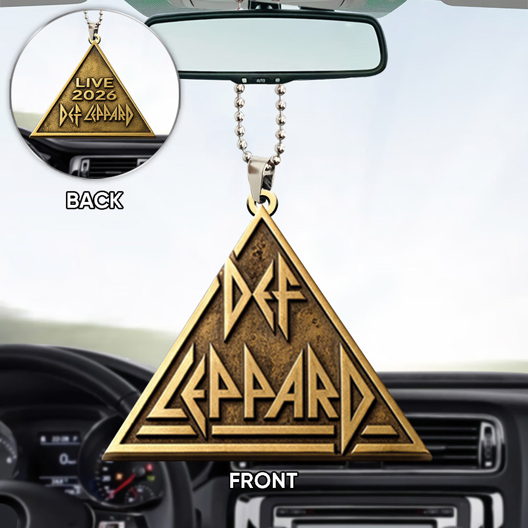 Def Leppard Tour 2026 Custom shape 2-sided Acrylic Car Ornament – TANTN24674