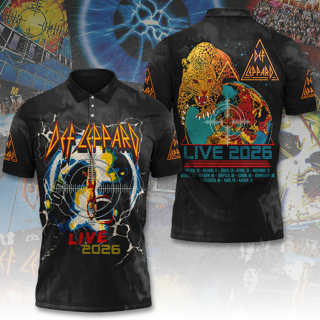 Def Leppard Tour 2026 3D Apparel – TANTN24678