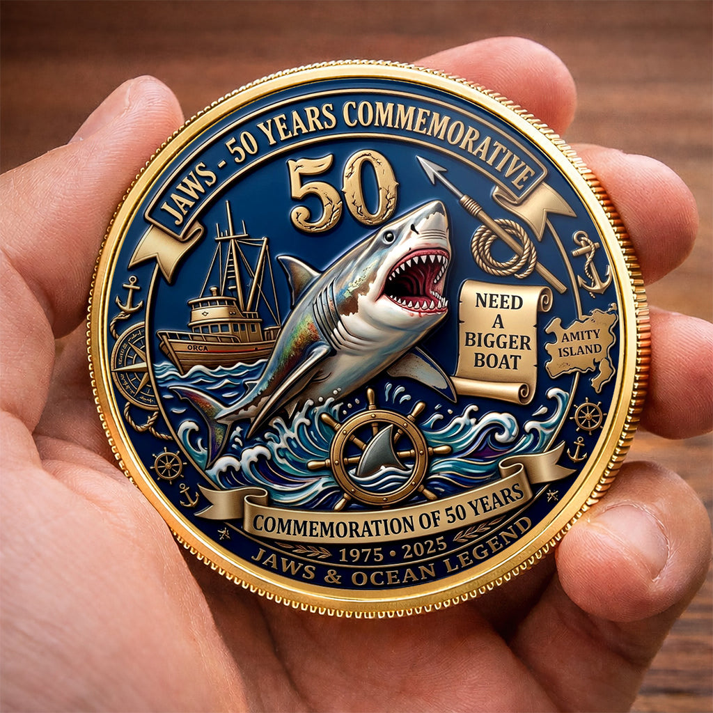 Jaws 50th Anniversary Commemorative Coin – TANTN24762