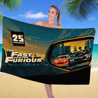 Fast & Furious 25th Anniversary Rectangle Beach Towel – TANTN24784