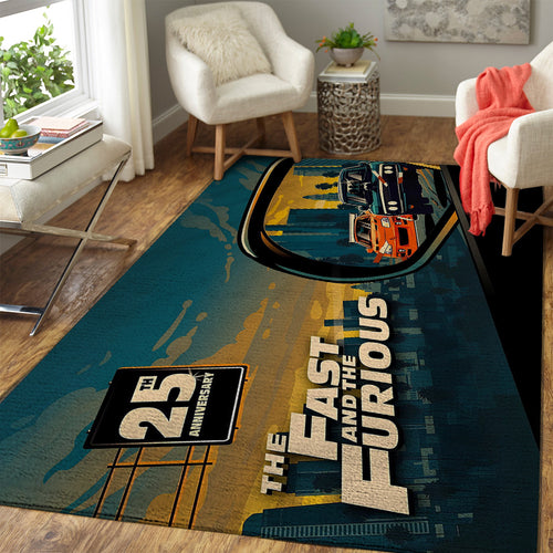 Fast & Furious 25th Anniversary Rectangular Rug – TANTN24785