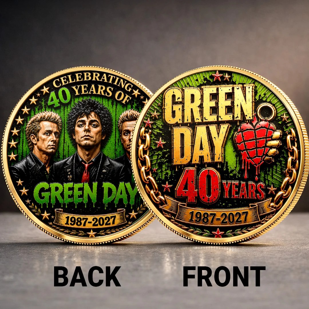 Green Day 40th Anniversary Commemorative Coin – TANTN25030