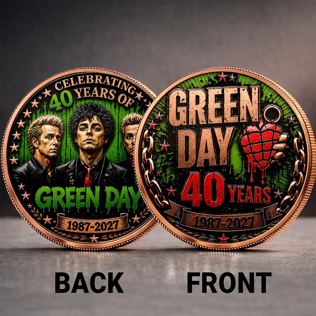 Green Day 40th Anniversary Commemorative Coin – TANTN25030