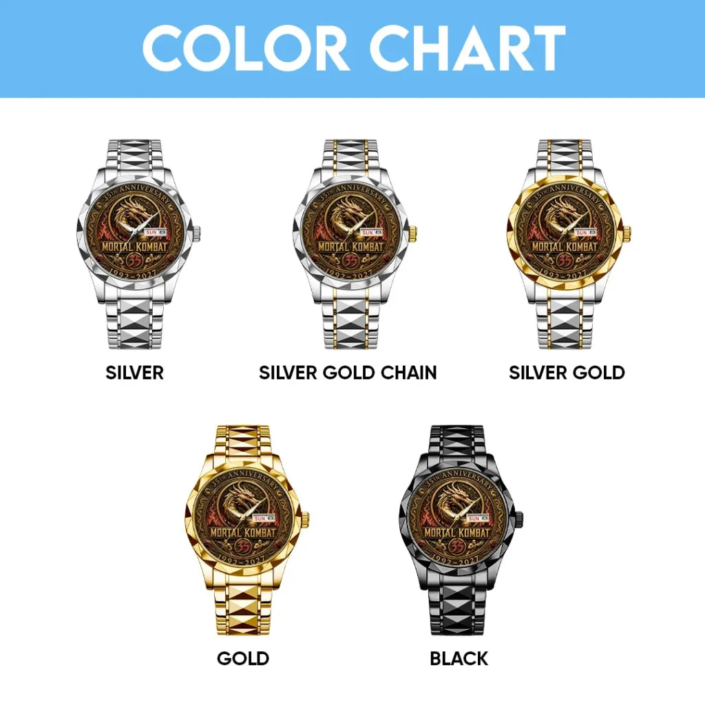 Mortal Kombat 35th Anniversary Alloy Luxury Quartz Watch - TANTN25105