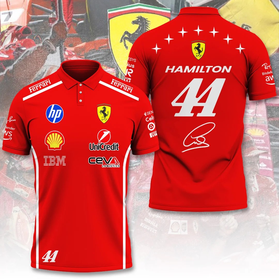 Lewis Hamilton x Scuderia Ferrari Monza Grand Prix 2026 3D Apparel – TANTN25302