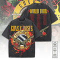Guns N' Roses Tour 2026 2D Acid Washed Cotton T-Shirt – TANTN25383