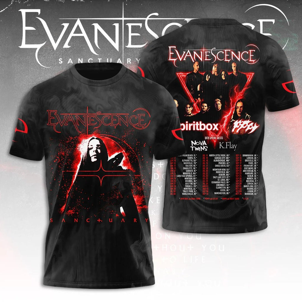 Evanescence Tour 2026 3D Apparel – TANTN25521