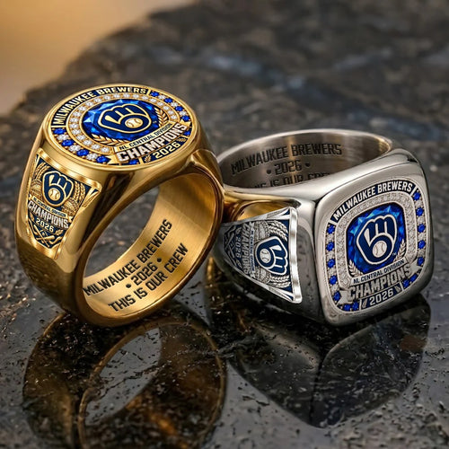 Milwaukee Brewers 2026 NL Central Division Champions 3D Engraved Ring – TANTN25617