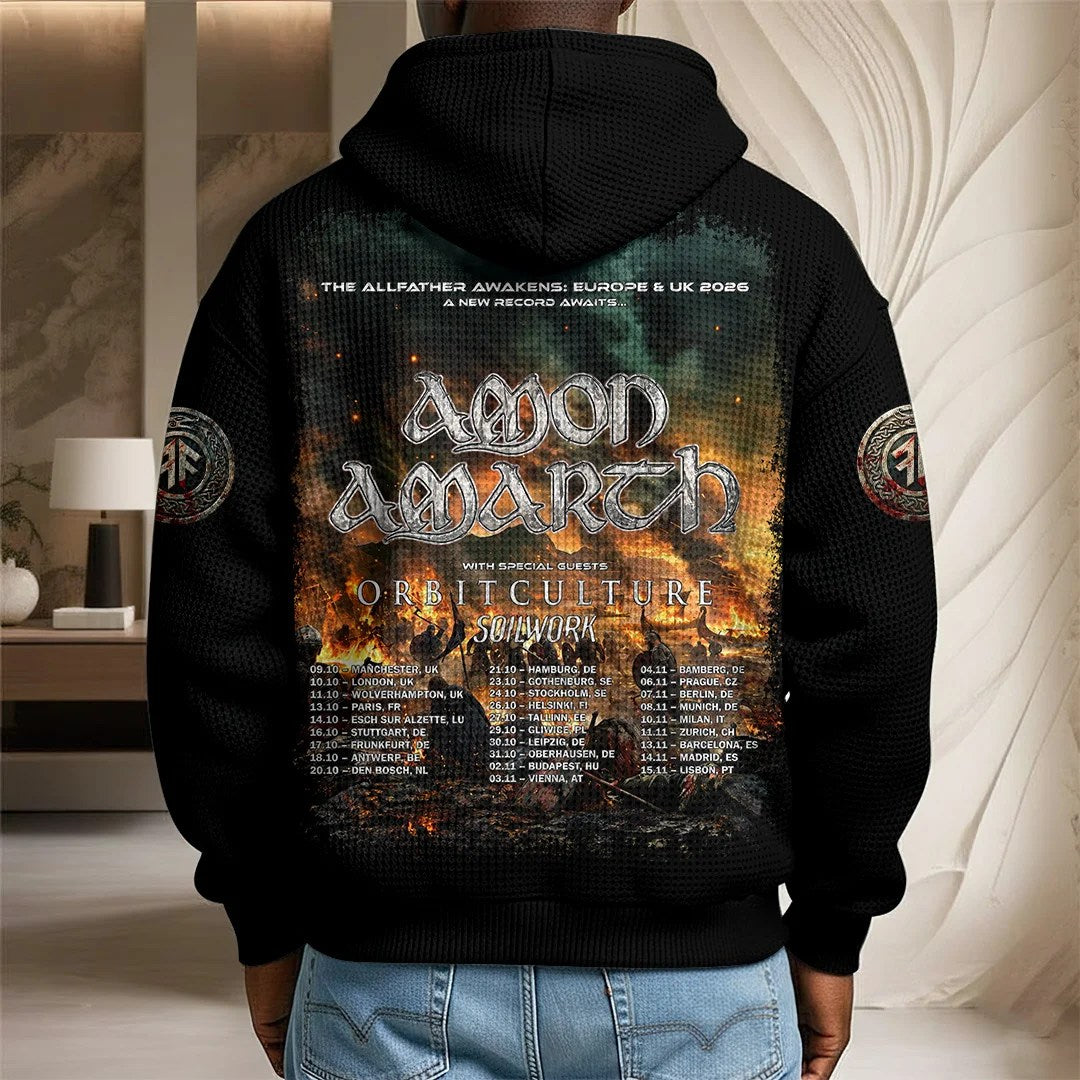 Amon Amarth Eight Legs of Thunder 3D Unisex Waffle Hoodie – TANTN25634