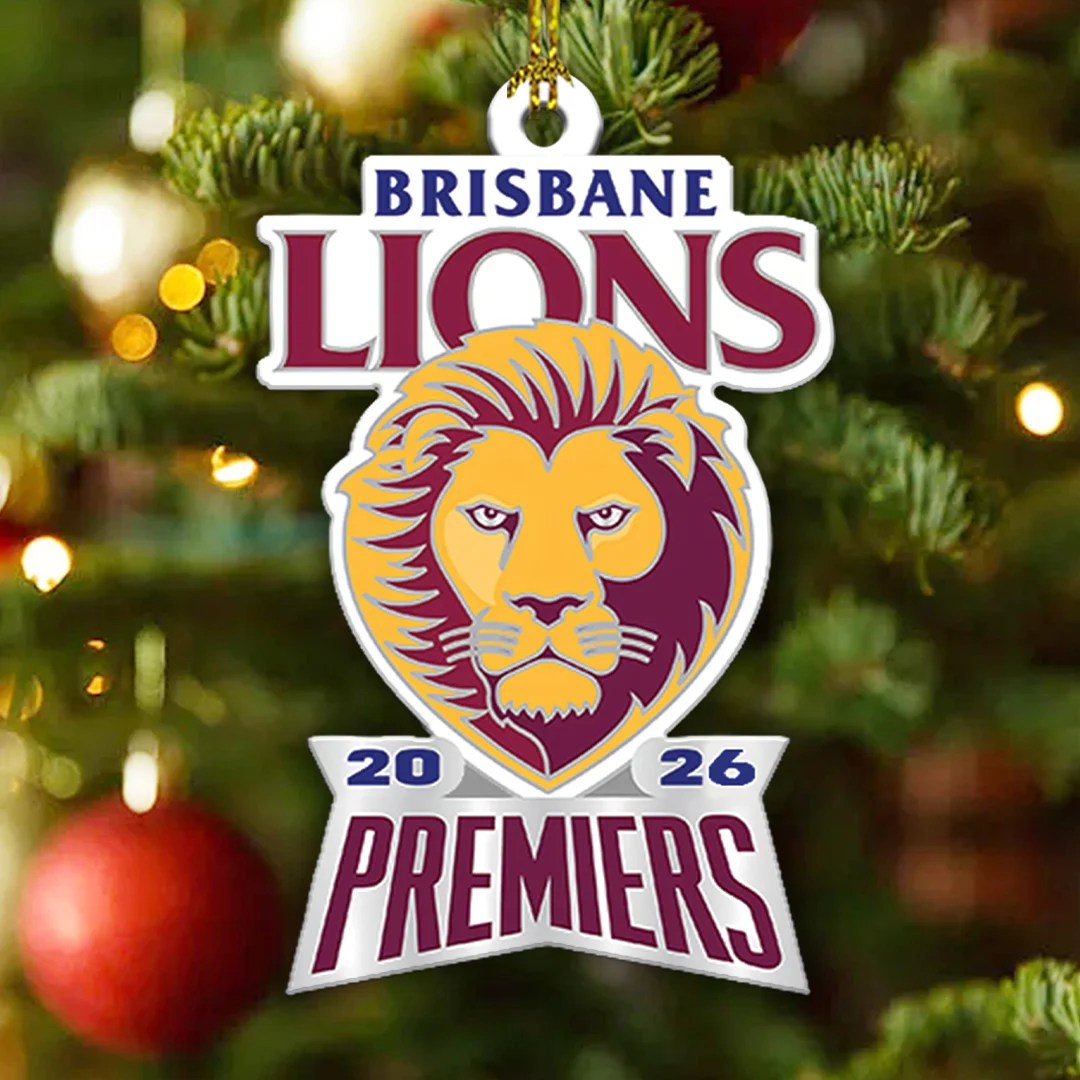 Brisbane Lions 2026 AFL Premiers Custom Shape 2-side Printed Acrylic Ornament – TANTN25804
