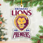 Brisbane Lions 2026 AFL Premiers Custom Shape 2-side Printed Acrylic Ornament – TANTN25804