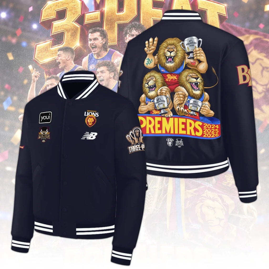 Brisbane Lions 2026 AFL Premiers Varsity Jacket – TANTN25811