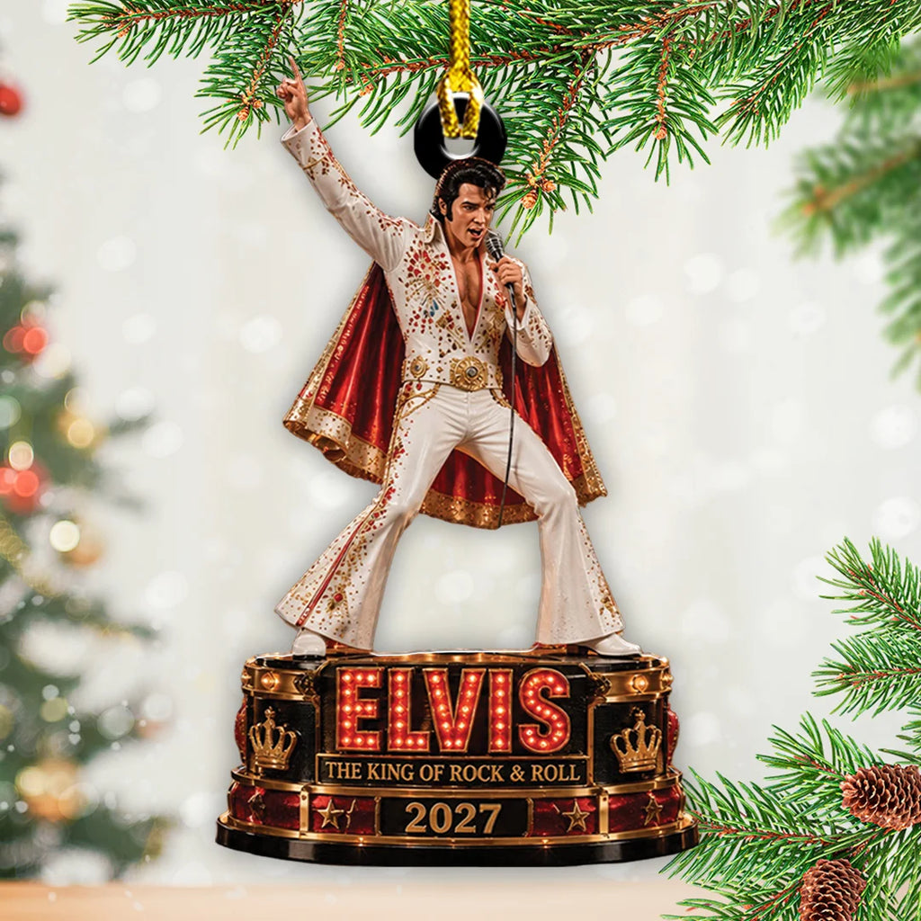 Elvis Presley 2027 Custom Shape 2-side Printed Acrylic Ornament – TANTN25899