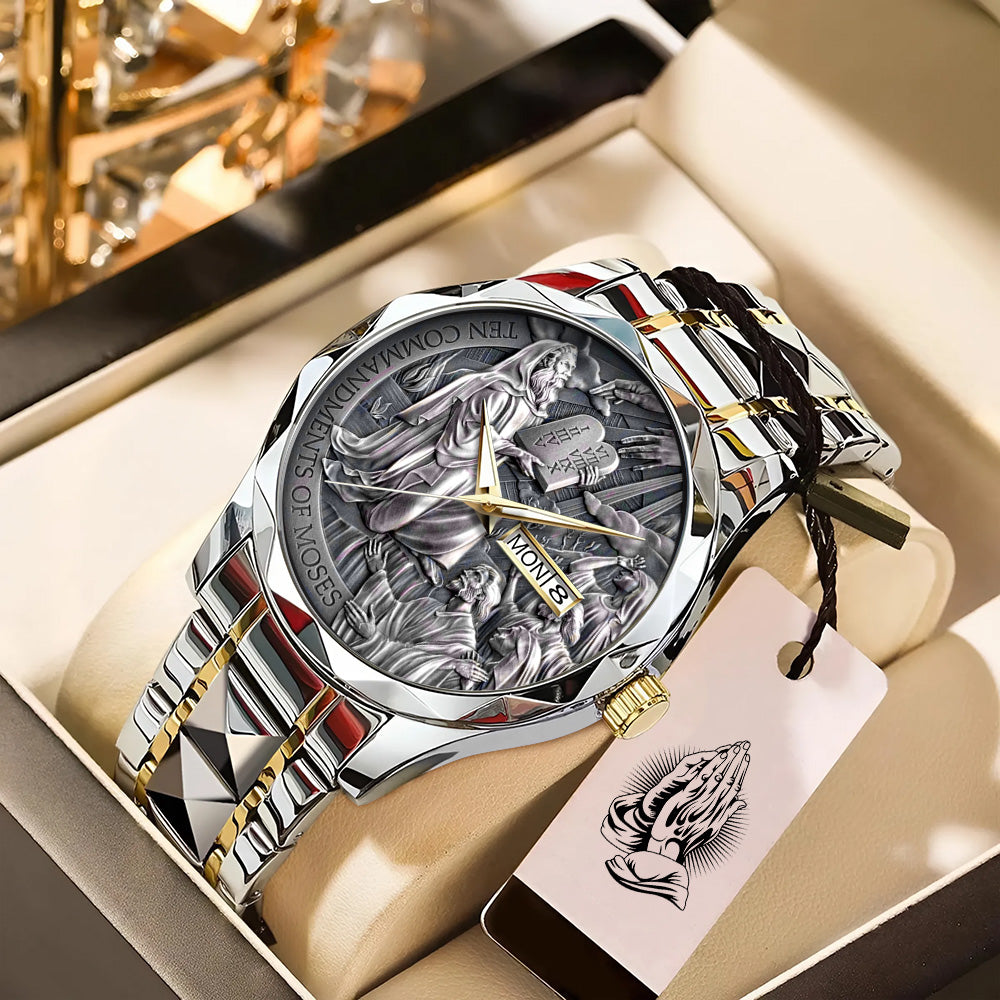 Ten Commandments of Moses Alloy Luxury Quartz Watch – TANTN 15097