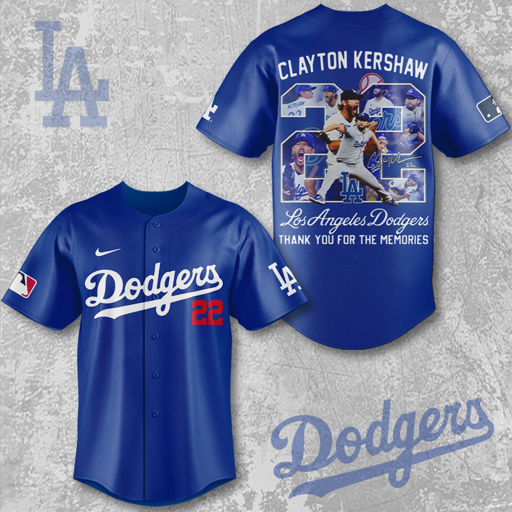 Los Angeles Dodgers x Clayton Kershaw Baseball Jersey – TMTHU1891