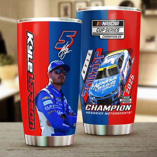 Kyle Larson 2025 NASCAR Cup Series Champions Tumbler Cup – TMTHU2014
