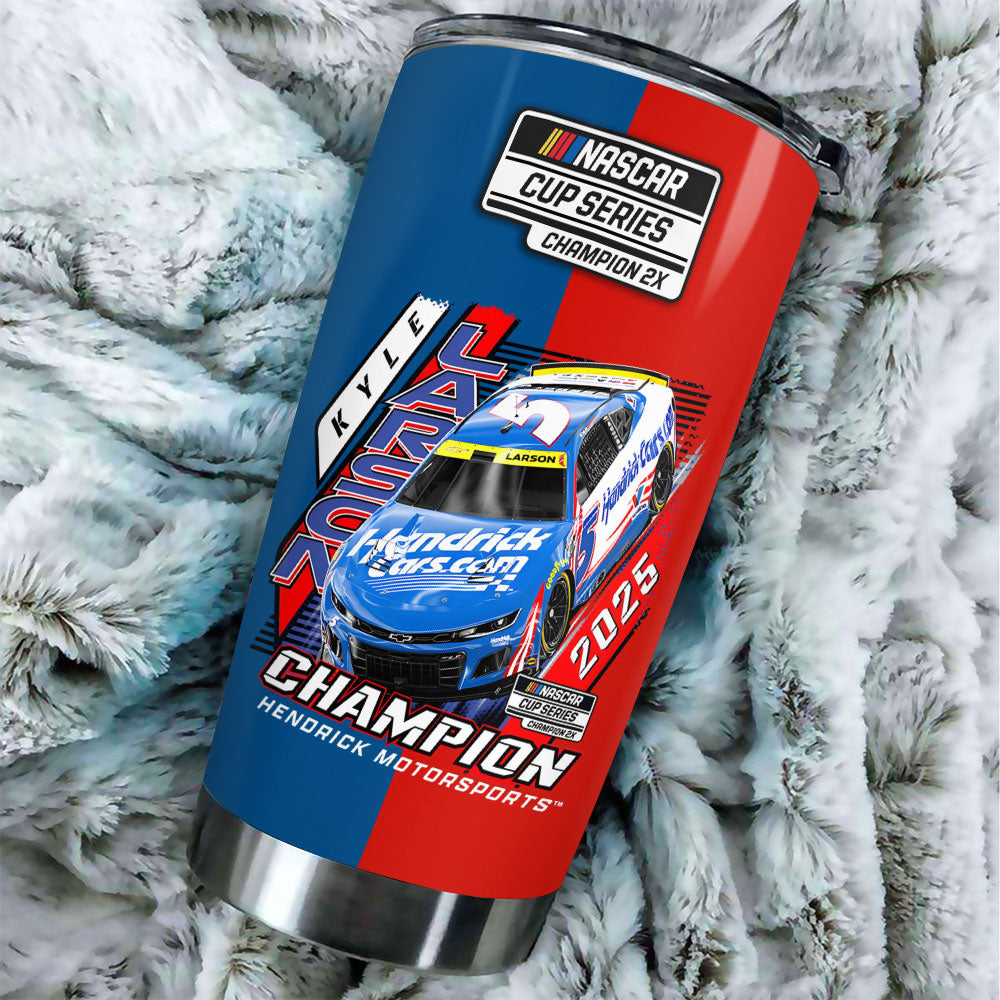 Kyle Larson 2025 NASCAR Cup Series Champions Tumbler Cup – TMTHU2014