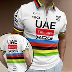 Tadej Pogacar Tour de France Winner 2026 Zip Polo Shirt – TANTN24595