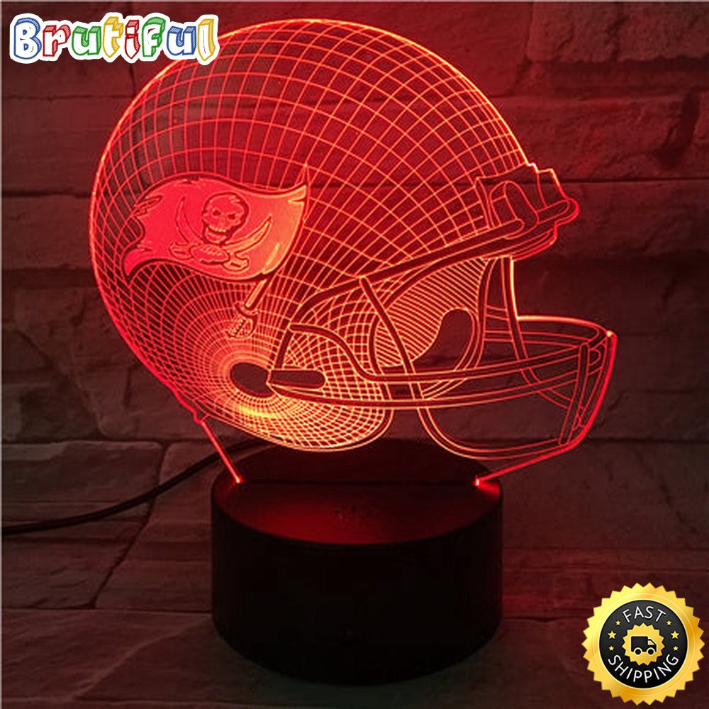 Tampa Bay Buccaneers Night Light 3D Illusion LED Lamp