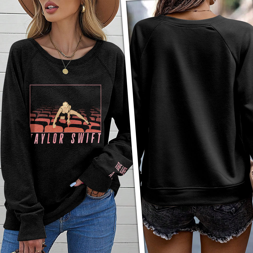 Taylor Swift Round Neck Raglan Sleeve Sweatshirt – TANTN17463