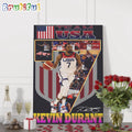 Team USA Kevin Durant Basketball Graphics Design Wall Art Poster Canvas