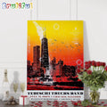 Tedeschi Trucks Band Tour Live At Huntington Bank Pavilion Northerly Island Chicago IL July 31 2024 Wall Art Poster Canvas