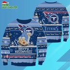 Tennessee Titans Merrykissmyass Funny Santa Claus Christmas Ugly Sweater