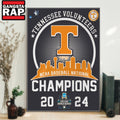 Tennessee Volunteers NCAA Men’s Baseball National Champions 2024 Poster Canvas