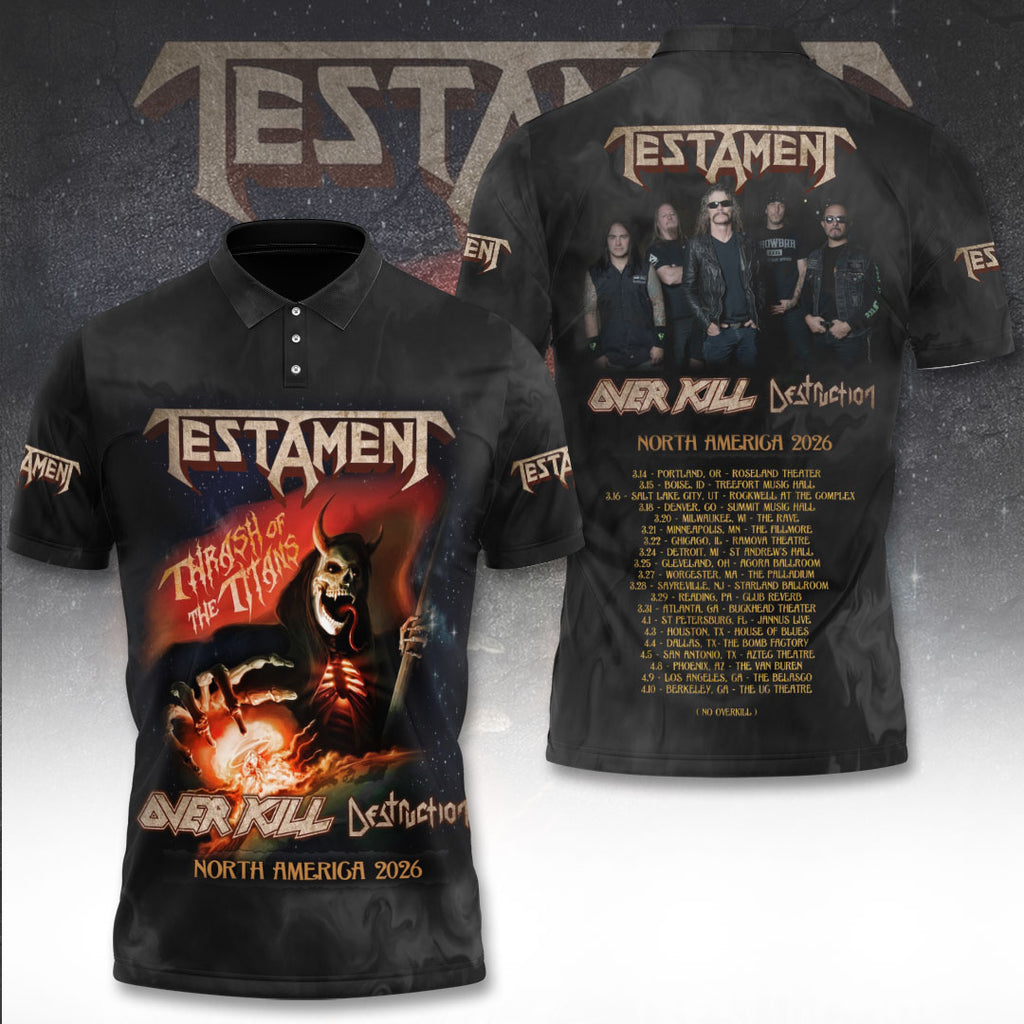 Testament Tour 2026 3D Apparel – TANTN21833