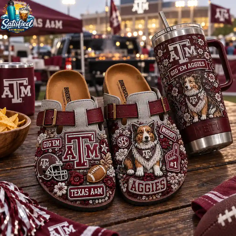 Texas A&M Aggies Suede Clogs