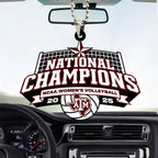 Texas A&M Aggies Women's 2025 Volleyball National Champions Custom shape 2-sided Acrylic Car Ornament – TANTN19612