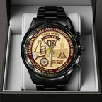Texas A&M Aggies Football 150th Anniversary 2026 Black Stainless Steel Watch – TANTN21315