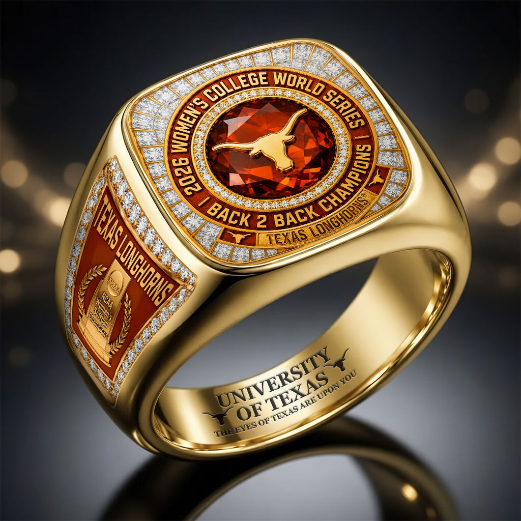 Texas Longhorns 2026 NCAA Women's Softball Champions 3D Engraved Ring – HOATT18558