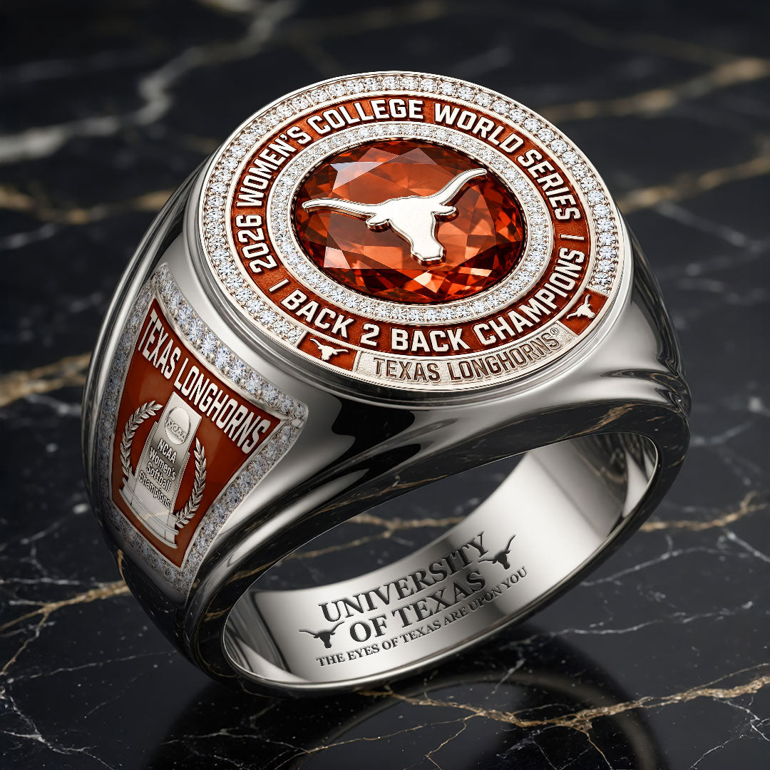 Texas Longhorns 2026 NCAA Women's Softball Champions 3D Engraved Ring – HOATT18558