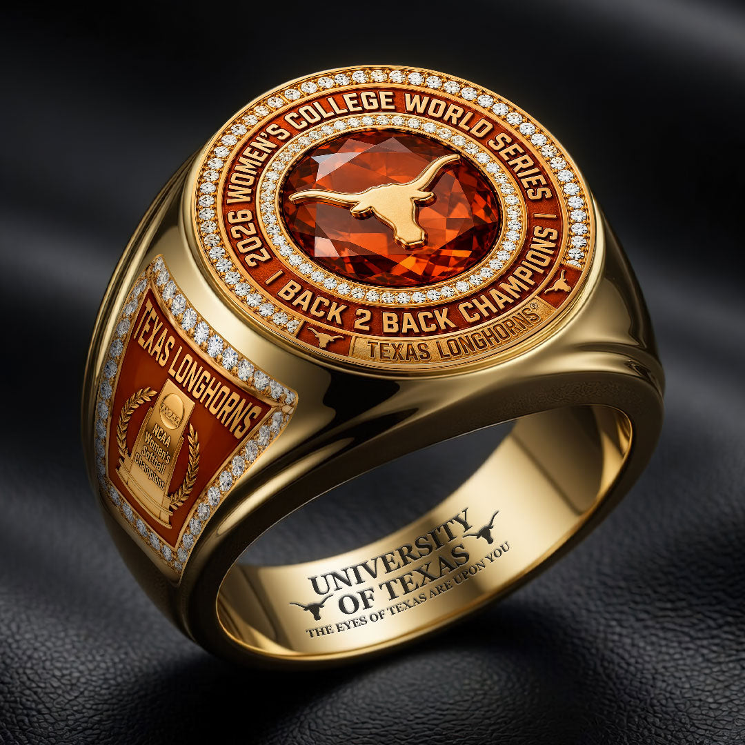 Texas Longhorns 2026 NCAA Women's Softball Champions 3D Engraved Ring – HOATT18558