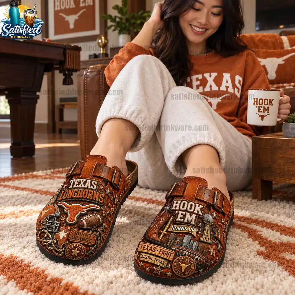 Texas Longhorns Suede Clogs