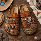 Texas Longhorns Suede Clogs