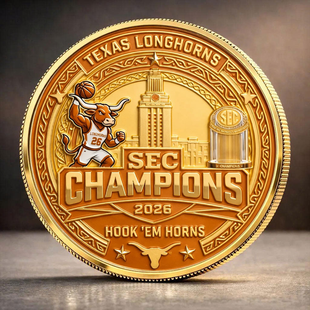 Texas Longhorns Women's Basketball SEC Champions 2026 Commemorative Coin – TANTN21550