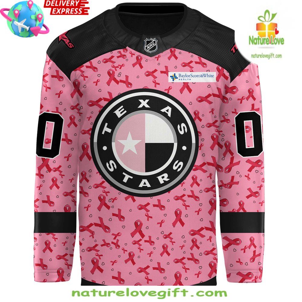 Breast Cancer Awareness Texas Stars Hockey Jersey 2026
