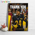 Thank You Antonio Gibson Washington Commanders Wall Art Poster Canvas